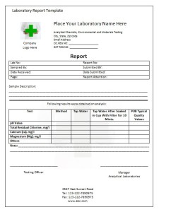 laboratory report template