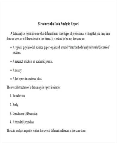 Analytical Report Template from www.reportsexcel.com