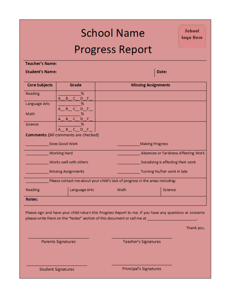 4-daily-progress-report-templates-writing-word-excel-format