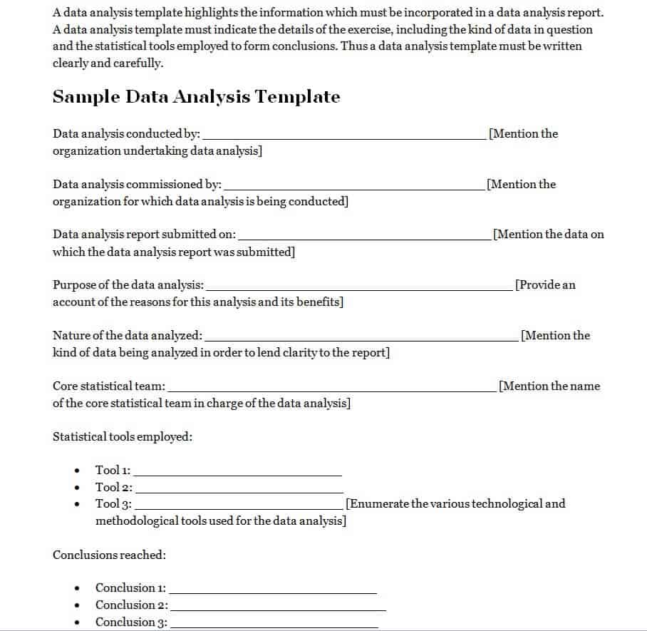 report analysis of a company