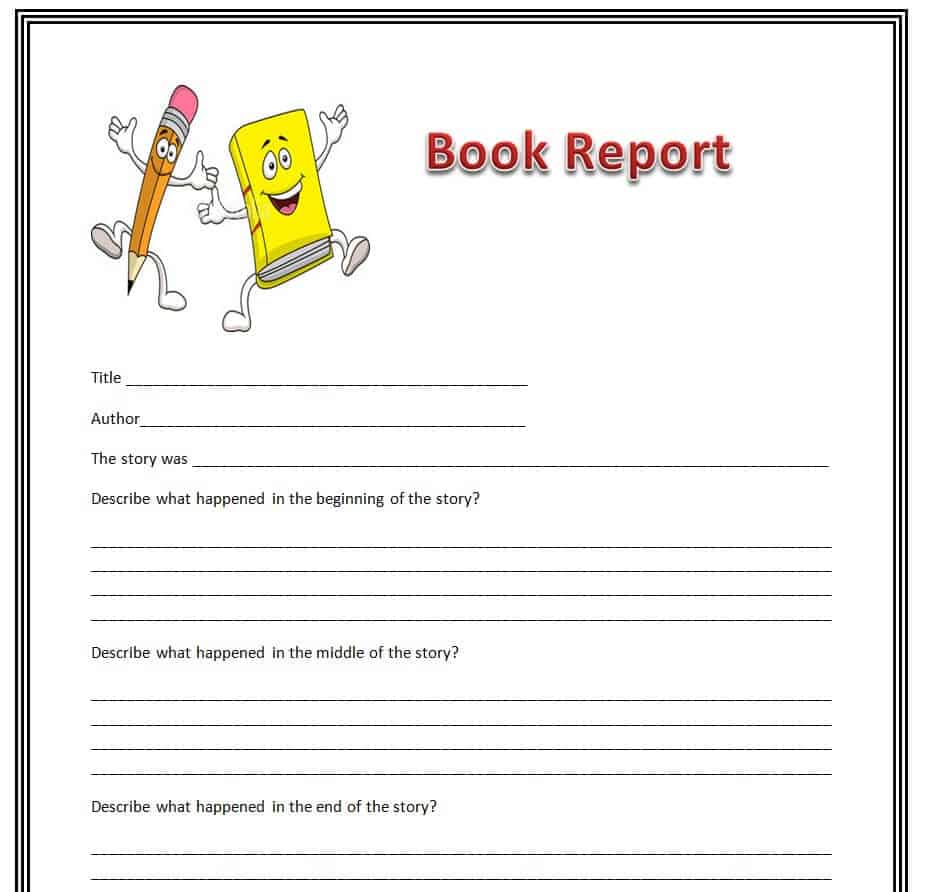 book report sample