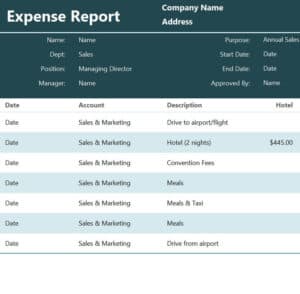 16+ Sample Expense Report Templates [in EXCEL & WORD] - Excel Format