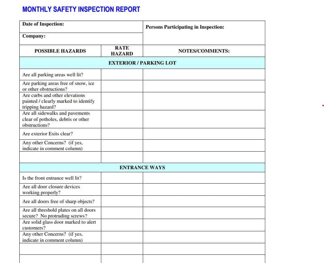 18 Monthly Report Templates In Excel Word PDF Formats Writing