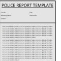 18+ Practical Police Report Templates [in WORD & PDF]