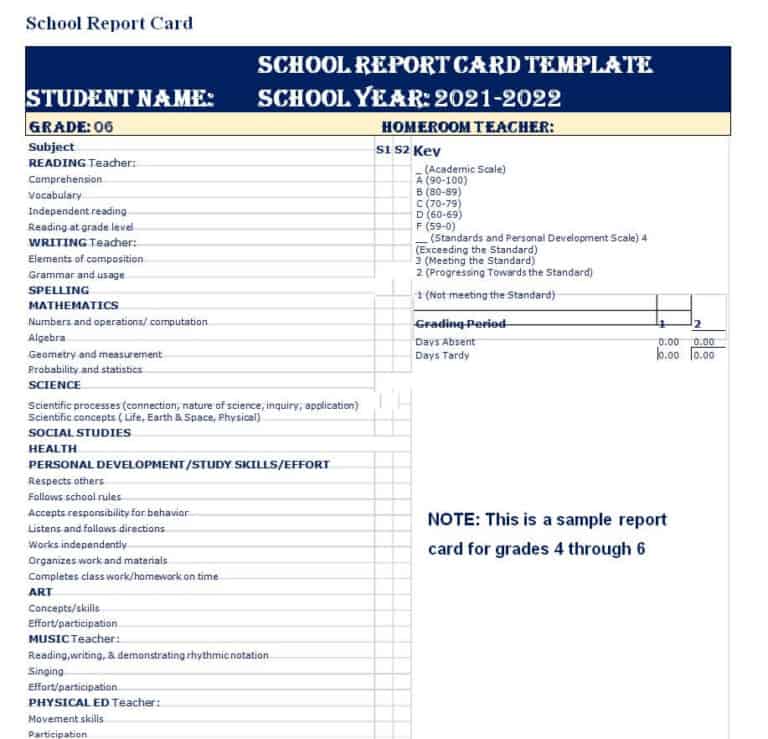 15+ Printable School Report Templates [in WORD & PDF] Writing Word Excel Format