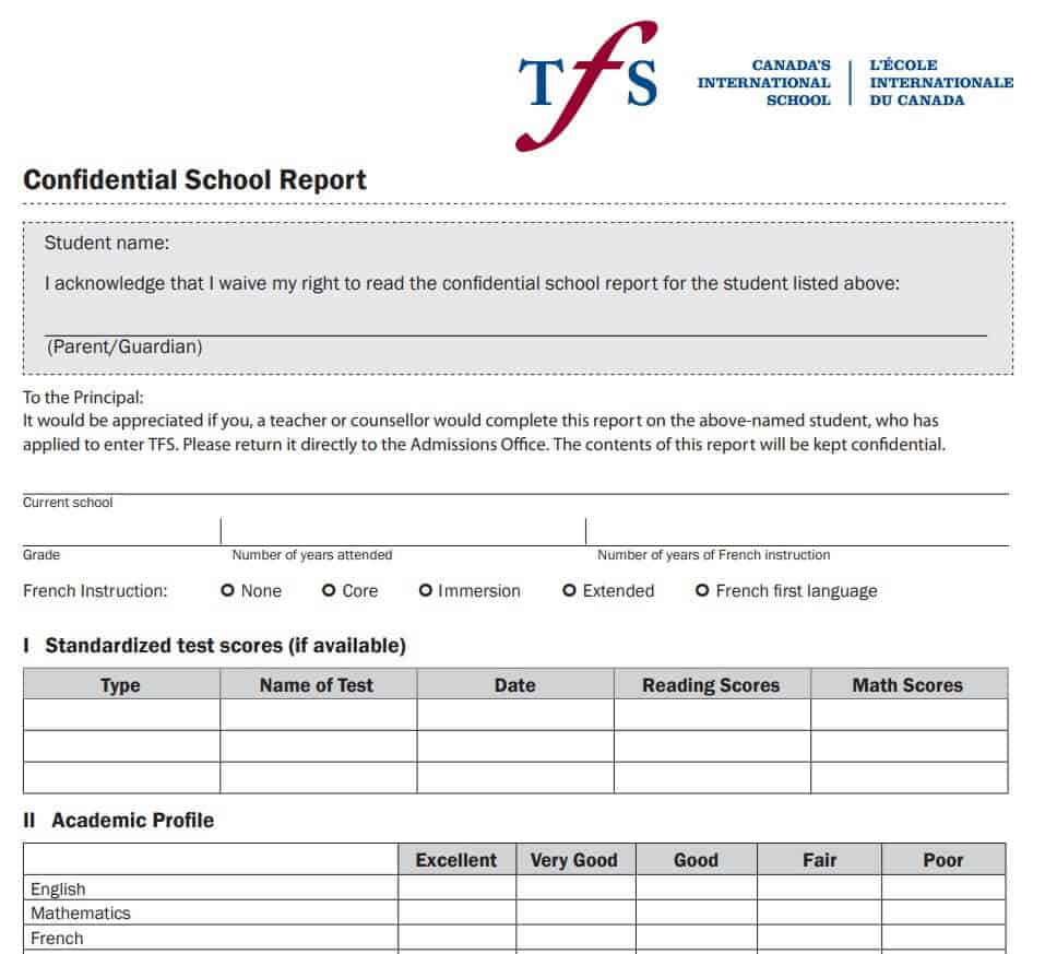 how to make a school report card in excel